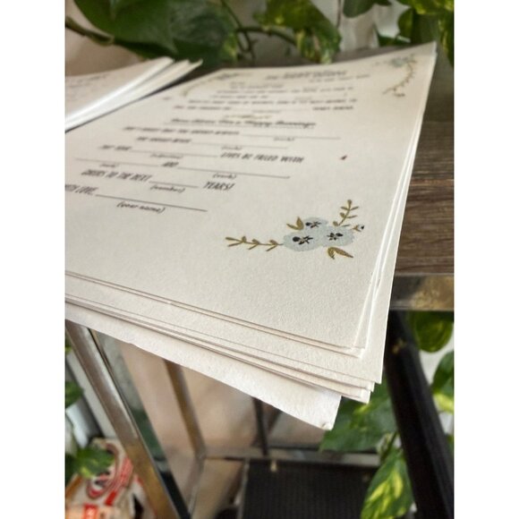 WED-LIBS & words of wisdom’s Wedding papers - Picture 5 of 6